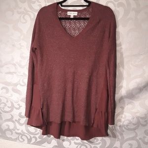 Know Rose Knit Tunic Top